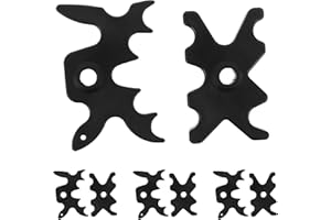 POPETPOP 8pcs Plastic Pool Cue Bridge Head Set with 13mm Deer Antler Spider Forks, Non-Slip Billiard