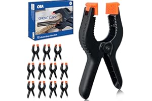 12 Pcs Big Spring Clamps Clips 6 Inch, OBA High Clamping Force Spring Clamps, Tension Clamps Wood Gluing Clamps Long Photo Cl