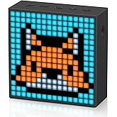 Divoom TimeBox Evo -- Pixel Art Bluetooth Speaker with 16x16 LED Display APP Control - Cool Animation Frame & Gaming Room Set