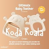Infatot Teething Mittens 2-Pack Koda Koala Baby Teether Cream view 5