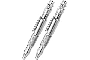 2-Packs Adjustable Pocket Air Blow Gun, Industrial Style "M" 1/4 Inches Quick Plug, 150 PSI Max Portable Air Blower Pen for D