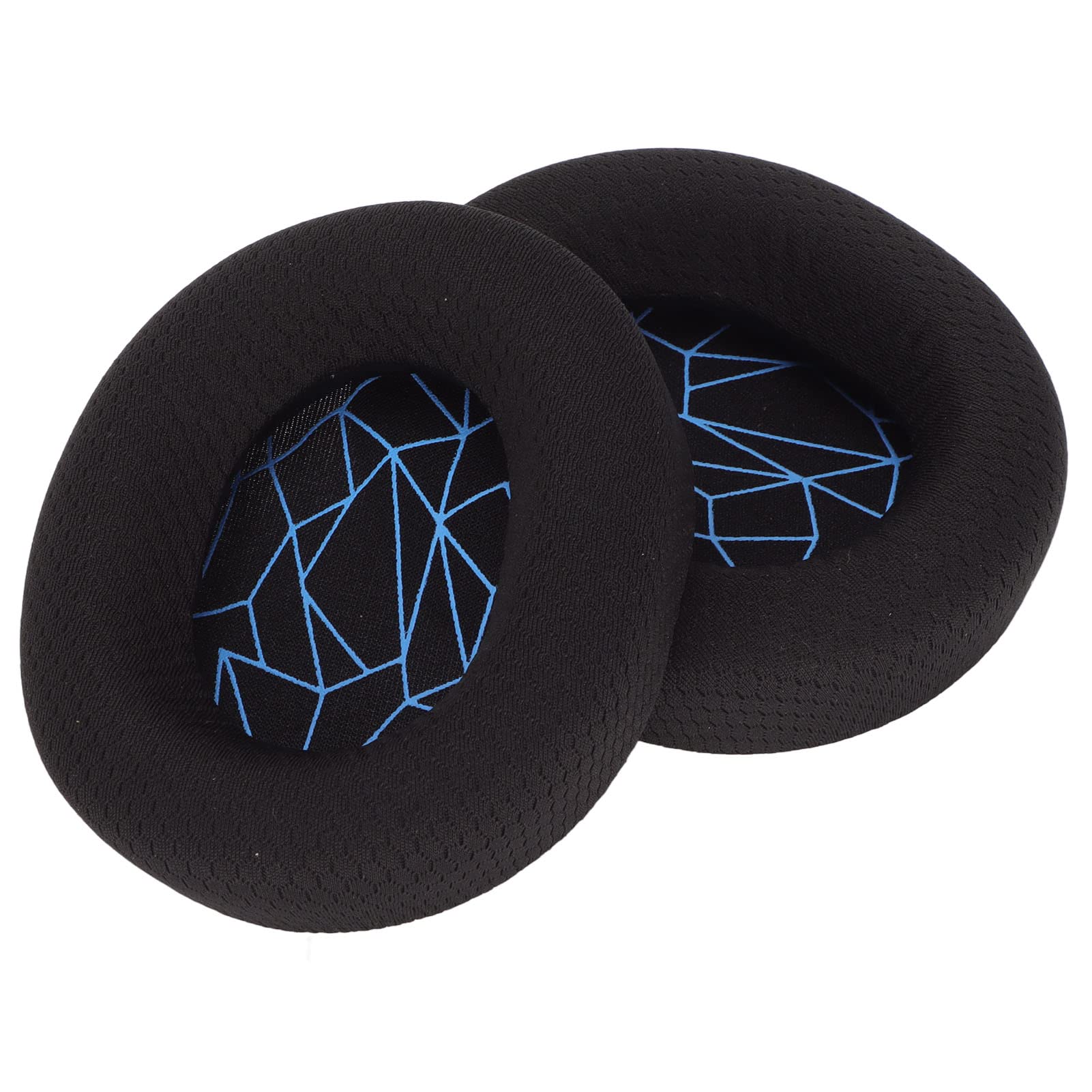 ciciglow Earpads, Headphones Ear Pads Cushions Replacement Protein Leather Foam Earpads for Arctis 3/5/7, for Arctis 9, for Arctis 1, for Arctis pro Headset(with Blue Silk Screen)