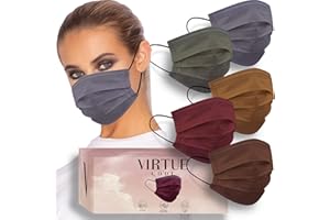 VIRTUE CODE Balance Face Masks - Soft 3 Ply Comfort Disposable Face Masks