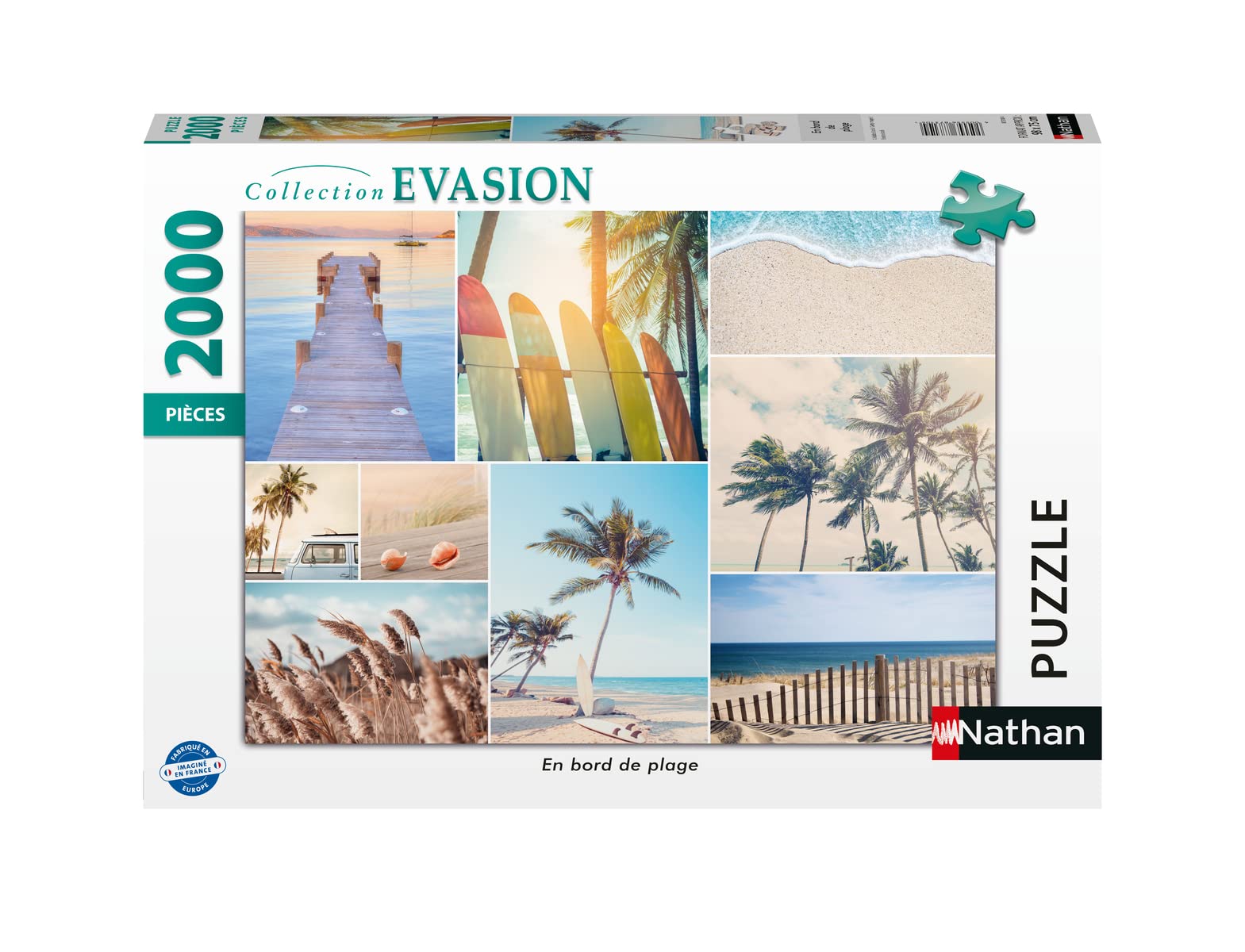 Puzzles Nathan 4005556873104 2000 Piece Beach Jigsaw Puzzle Adult