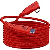 GeoHN.G USB C Tethering Cable 16.5FT, Right Angle USB4 Video Cable with PD 240W, 4K@60Hz 20Gbps Link Cord for Fast Transfer and Connection Between Camera and Computer-Sony/Canon/Nikon/MacBook