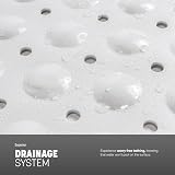 KEPLIN Premium Non-Slip Bath Mat 164 Suction Cups 54x54cm White view 4