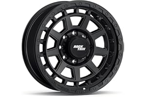 RockTrix RT110 20 inch Wheel 8x165.1 8x6.5 Compatible with Dodge Ram 2500 (1994-2024), 20x9 (12 Offset, 5.5 Backspace), Black, Also fits Chevrolet GMC 2500 3500