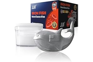 JJI Iron Fish - Iron Fish for Iron Deficiency A Natural Source of Iron Add Iron to Food and Water Reduce Risk of Iron Supplement for Pregnant Women Vegans Gift for Women