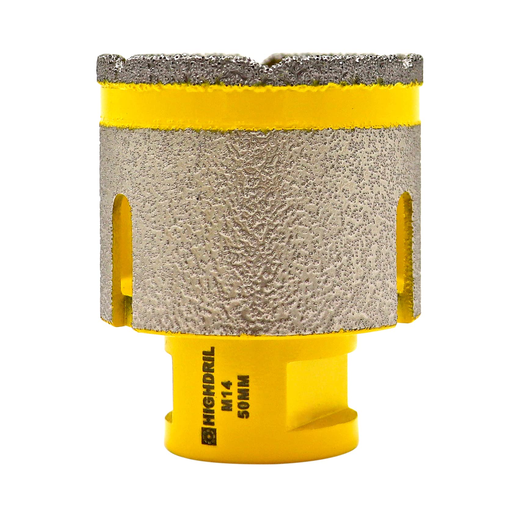HIGHDRIL Diamond Finger Milling bit - 50MM Dry Drilling Core Bit for Drilling Milling Enlarging Holes in Ceramic Porcelain Tile Marble Granite Artificial Stone