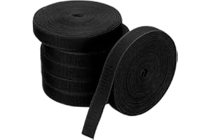 PATIKIL 6 Rolls 157Ft Carpet Marker Strips, Nylon Floor Tape for Areas and Flow Line Up for Classroom, Social Distance, Office, Black