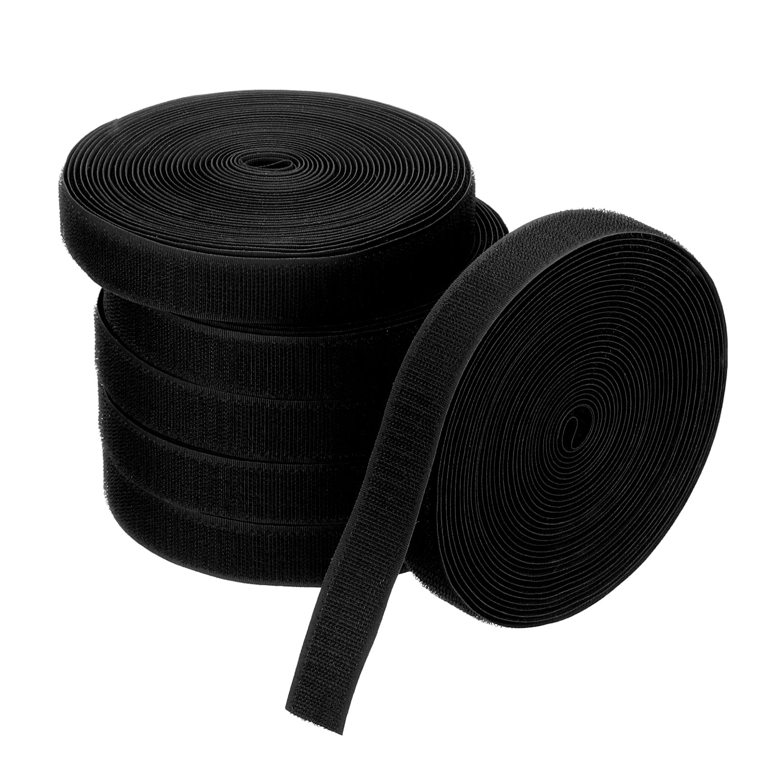 PATIKIL 157Feet Carpet Marker Strips, 6 Rolls Nylon Carpet Stickers for Creating Separate Areas and Flow Line Up for Classroom and Public Area, Black