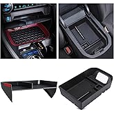 DIAMOOKY Upgraded Center Console Organizer Compatible with Toyota RAV4 2025 2024 2023 2022 2021 2020 2019 Interior Accessories, Gear Shift Storage Tray Secondary Box Insert Divider - 2pcs