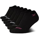 Reebok Girls' Low Cut Socks – 6 Pack Performance Cushion Low Cut No Show Socks for Girls - Girl's Athletic Socks