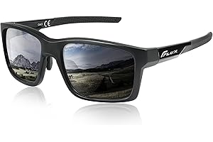 Flux Verano Polarized Sunglasses for Men and Women UV400,Anti-Slip,Adjustable Nose Pad
