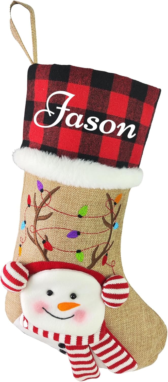 Stockings & Holders - Personalized Christmas Stockings with Name, Custom 18