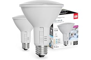 Xtricity Par30 LED Light Bulb, 11W (75W Equivalent), Energy Saving Long Neck Flood Light Bulb, 3 Color Selectable (3000K, 400