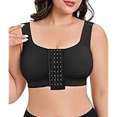 CYDREAM Wireless Front Closure Bra for Women Compression Back Smoothing Post Surgery Bra Adjustable Straps