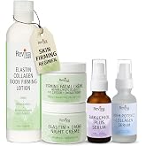Reviva Labs Skin Firming Regimen &ndash; Firming Appearance &amp; Deep Hydration for Smoother-looking Skin After Weight Changes - For Neck, Face &amp; Body - 5-Piece Bundle