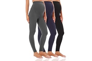 Foucome Women's Maternity Leggings Over The Belly Pregnancy Active Workout Yoga Tights Pants