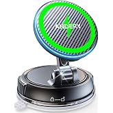 ANDERY Only for iPhone Magsafe Car Mount Charger [15W Fast Wireless Charge, 78+LBS Strong Suction &amp; 2400gf Magnetic] 360&deg; Adjustable Car Phone Holder, Phone Holders for Your Car Dash Accents Accessory