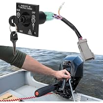 Aramox 176408 Outboard Ignition Switch With Key, Single Motor Ignition