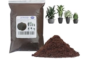 JFWOD 10 Quart Loose Coco Coir Potting Soil for Planting, Coconut Coir with Low EC and pH Balance for Gardening Plants, Flowers Herbs, Vegetables, Terrariums and Reptile Tanks