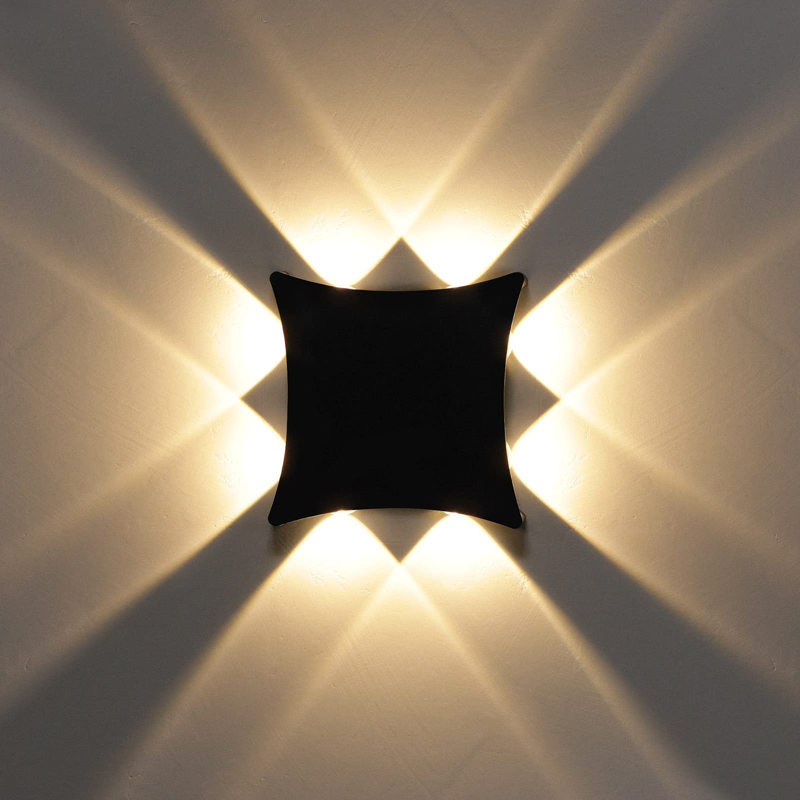 KAWELL 8W Modern Wall Light LED Wall Wash Light Waterproof IP65 Aluminum Wall Lamp LED Indoor Outdoor for Bathroom Bedroom Stairs Corridor Living Room Entrance Porch