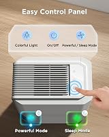 EasyAcc Bathroom Dehumidifier 1300ml/day 85W 2L Tank 30dB 15°C view 7