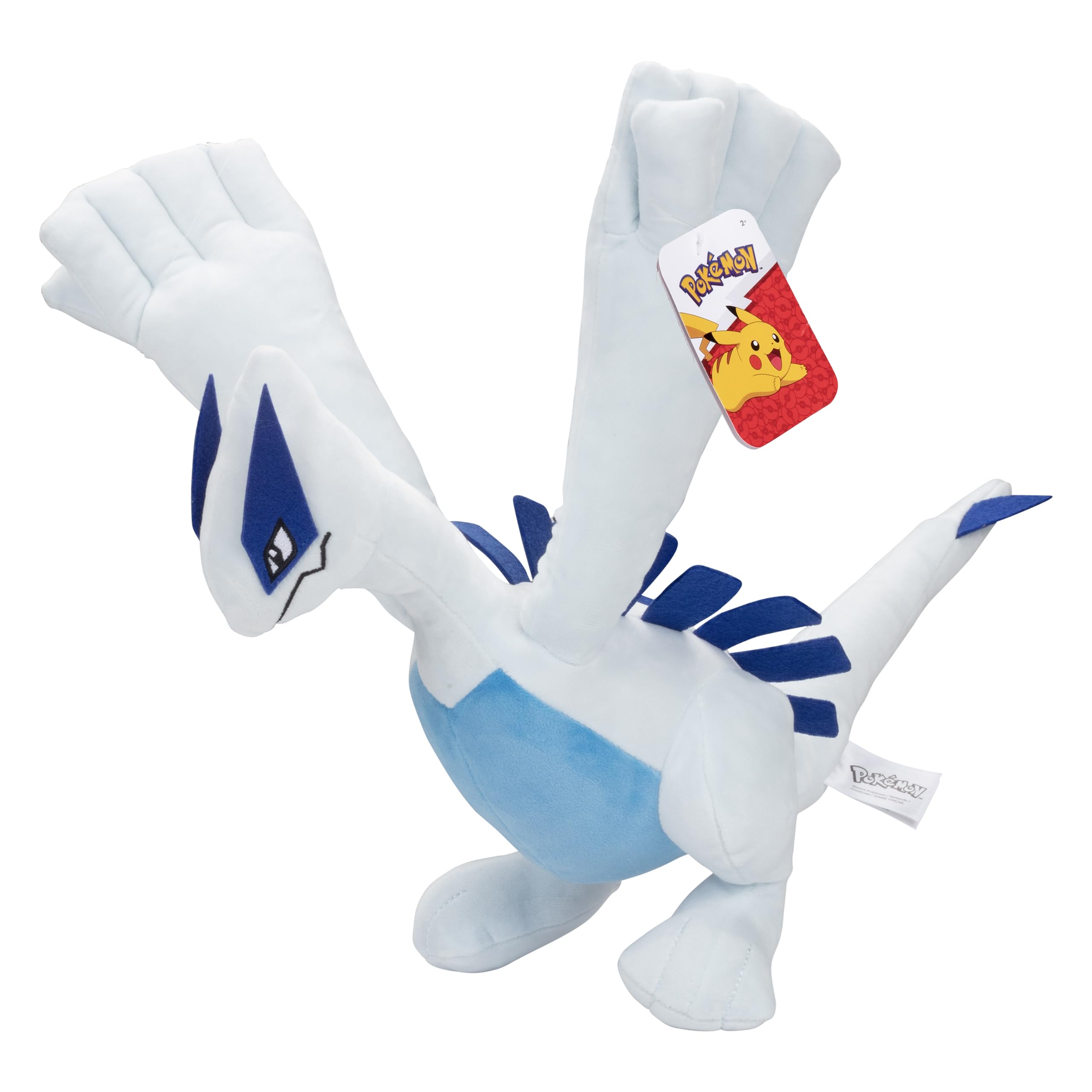 Pokemon 12" Large Lugia Plush - Officially Licensed - Diamond & Pearl Legendary Figure - Authentic Soft Stuffed Animal Toy - Holiday Christmas Stocking Stuffer Gift for Kids, Boys, Girls - 2+ Image Pokemon 12" Large Lugia Plush - Officially Licensed - Diamond & Pearl Legendary Figure - Authentic Soft Stuffed Animal Toy - Holiday Christmas Stocking Stuffer Gift for Kids, Boys, Girls - 2+ Image