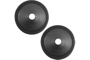 Fielect 10 inches Paper Speaker Cone Subwoofer Cones Drum Paper 1.4 inches Inner Diameter 9.6 inches Outside Diameter with Ru