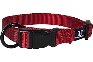 Hamilton FAS 12/18 RD 5/8-Inch Adjustable Dog Collar, adjusts from 12-18-Inches, Red