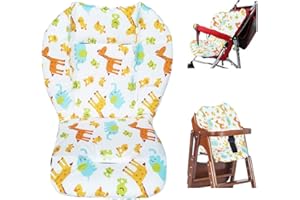 Twoworld High Chair Pad, Large Size Baby Stroller/Car/High Chair Seat Cushion Liner Mat Pad Cover Protector Breathable（Animal）