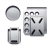 Calphalon Nonstick Bakeware Set, 6-Piece Set Includes Cookie Sheet, Cake, Brownie, Loaf, and Muffin Pans, Dishwasher Safe, Si