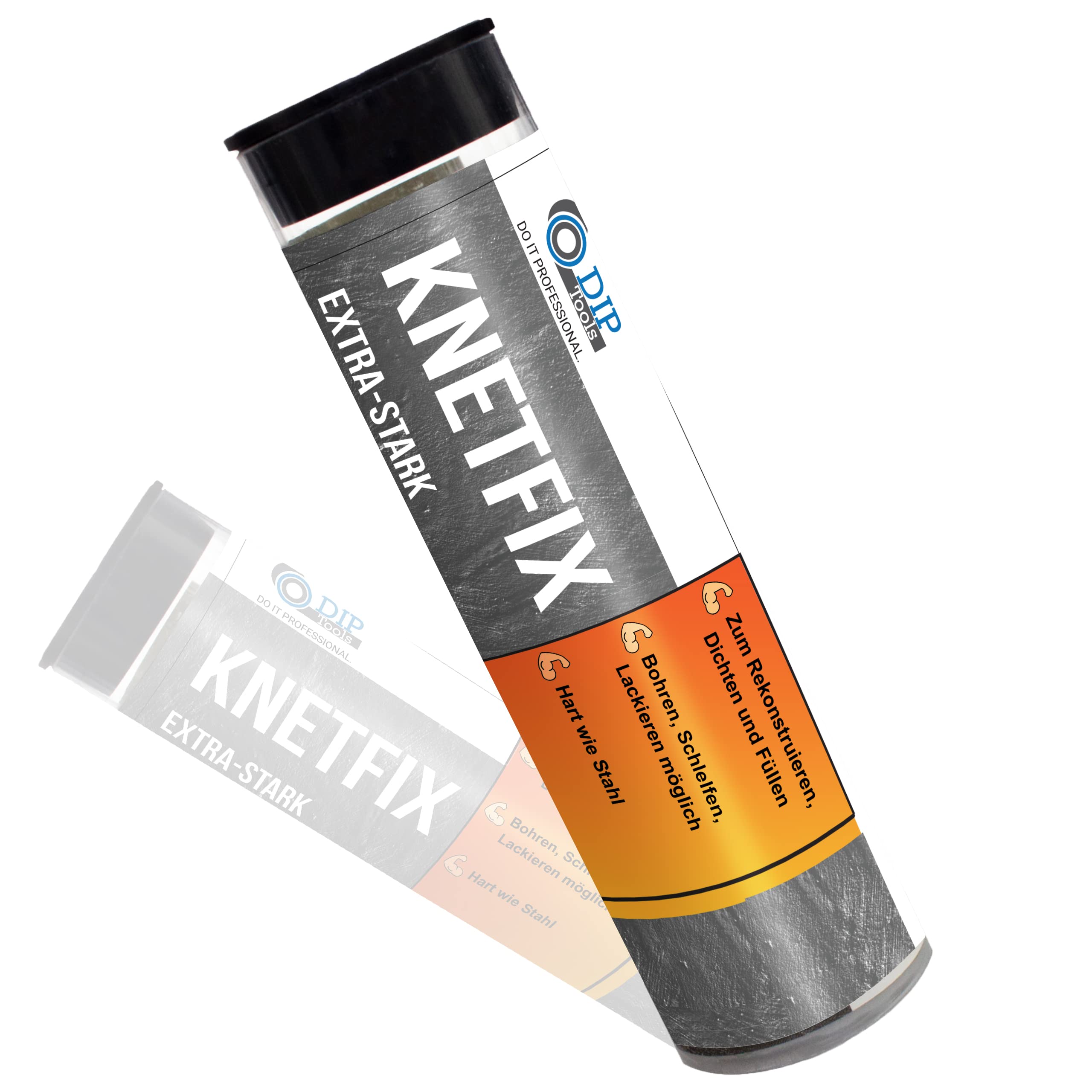 DIP-Tools Wasserdichte 2k Epoxidharz Knete - Epoxidharz mit Härter - 2 Komponenten Kleber - 2k Kleber - Powerknete, Reparaturknete (1x56g)