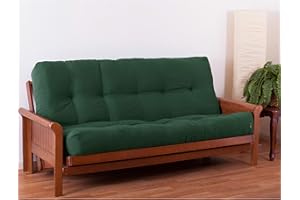 Blazing Needles Renewal 9" Twill Futon Mattress, Full, Forest Green