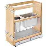 Rev-A-Shelf Wood Vanity Cabinet Pullout Grooming Organizer w/Soft-Close