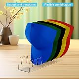 Gzsekken Acrylic Hat Stand 2 Pack Clear Black for 14 Baseball Caps Display view 2
