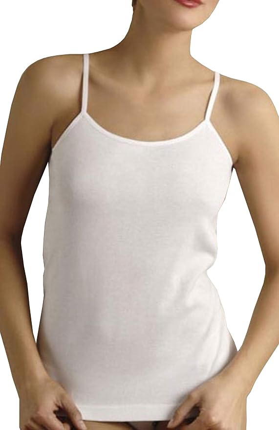 Con-ta Damen-Trägerhemd Aus Weichem Modal, Bequemes Spaghetti-Trägertop In Weiß, Größe 40 - Perfekt Für Sommer & Basics