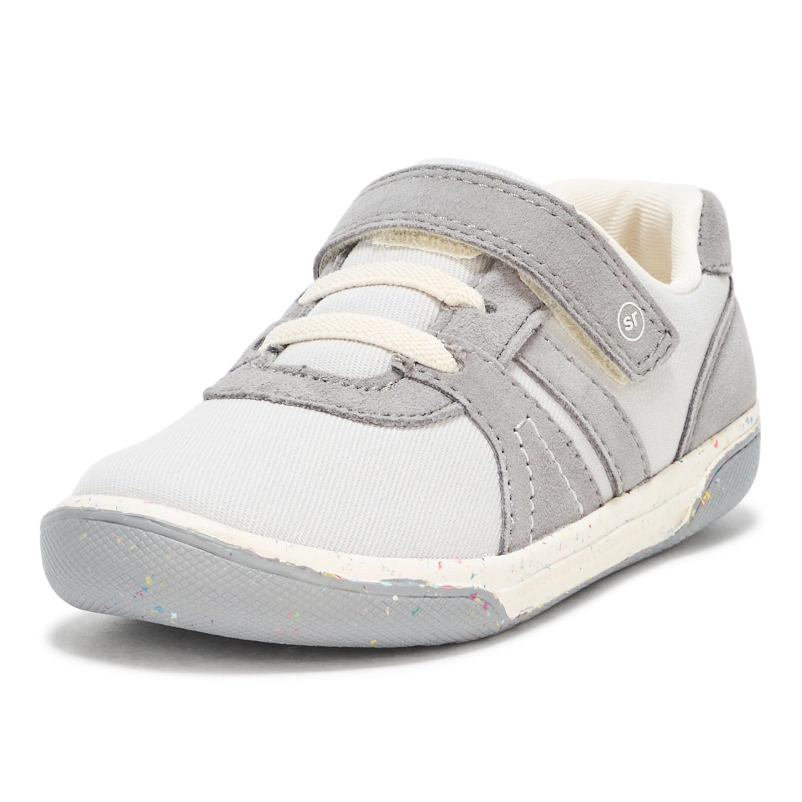 Stride Rite Nj Stride Rite SR Fern Sneaker, Light Grey, 4 Wide US Unisex Little_Kid ...