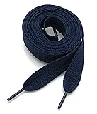 BUCKLE CITY Thick Flat 3/4" Wide Shoelaces Solid