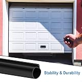 sourcing map 3m Garage Door Bottom Seal P-Bulb Rubber Weather Stripping view 4