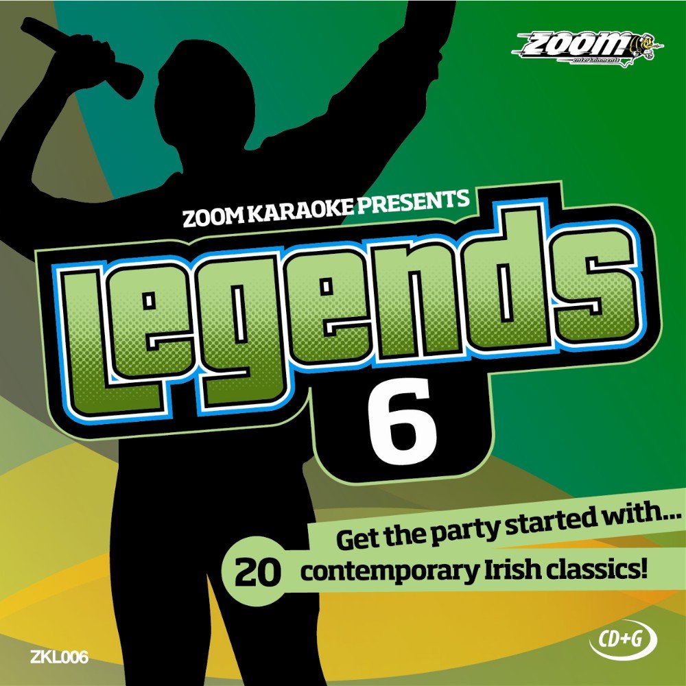 Zoom Karaoke CD+G - Legends Volume 6-20 Irish Contemporary Classics [Card Wallet]