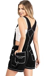 Revolt Womens Juniors Classic Retro Shortalls