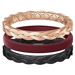 Egnaro Women’s Engagement Rings, Silicone Thin