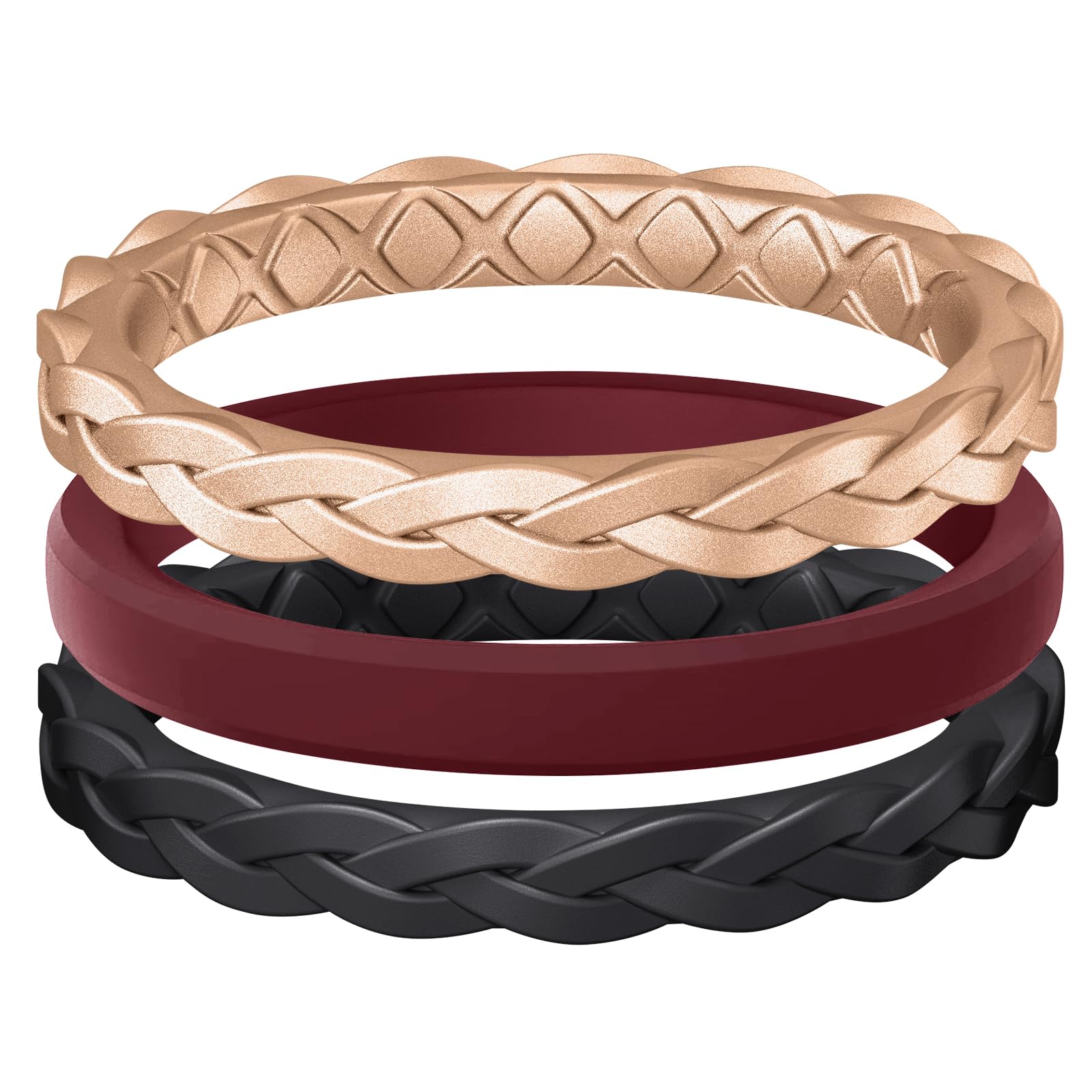 Egnaro Women’s Engagement Rings, Silicone Thin
