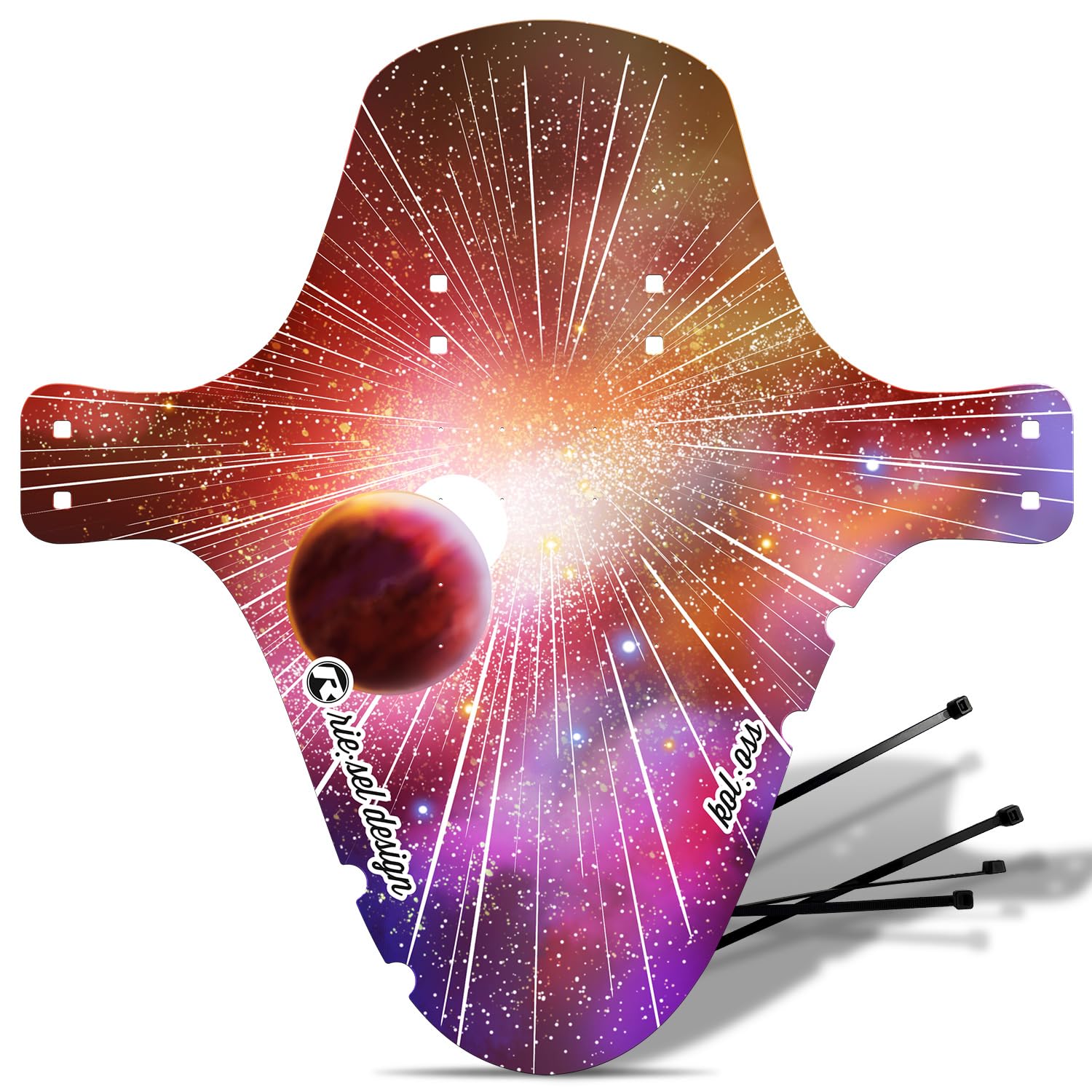 Riesel Design Mudguard – KOLOSS Mudguard Plus (Comes with Rilsan Clamps) Tyres up to 3.0 Inches Made in Germany - Space