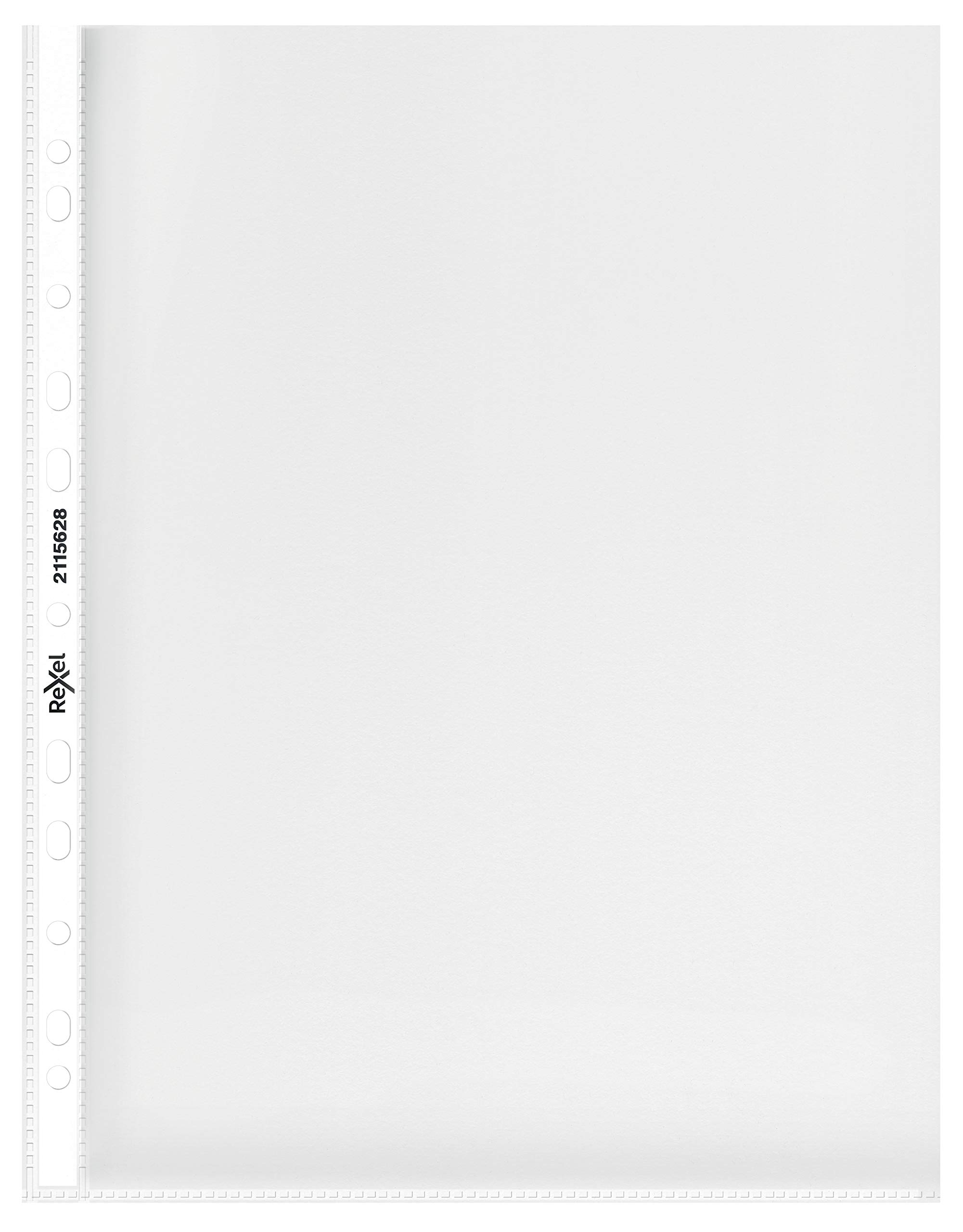 Rexel Premium A4 Punched Pockets, Maxi Extra Capacity, Embossed, Pack of 25, 2115628