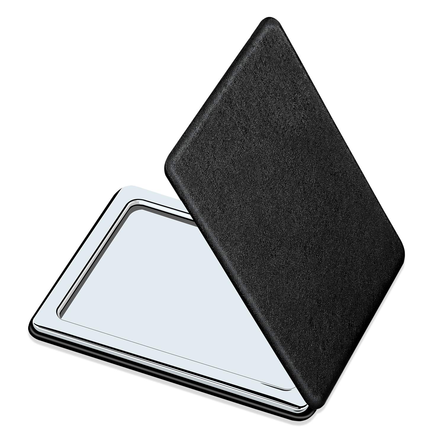 Photo 1 of YTZJ Direct Compact Vanity Mirror for Men, Black, Travel Makeup Mirror for Handbag Pocket Wallet, Portable Double-Sided Magnifying Cosmetic Mirror for Daily, Work, Business