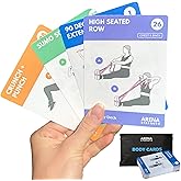 Arena Strength Band Fitness Workout Cards- Instructional Fitness Deck for Resistance Band Workouts, Beginner Fitness Guide fo