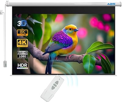 ABIS 100" Motorised Projector Screen 16:9 FHD 4K 8K Home Cinema